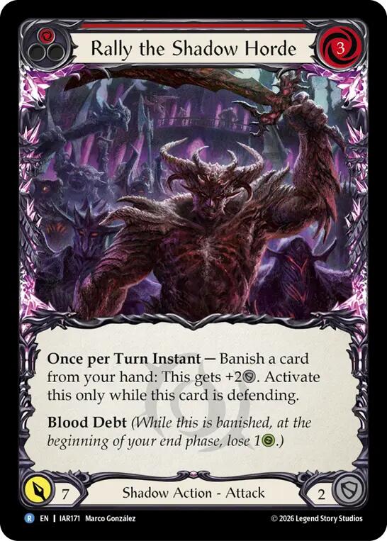 Rally the Shadow Horde (Red) [IAR171] (Usurp the Shadow Throne)