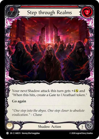 Step through Realms (Red) [IAR215] (Usurp the Shadow Throne)  Rainbow Foil