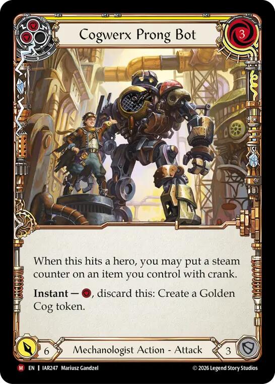 Cogwerx Prong Bot [IAR247] (Usurp the Shadow Throne)  Rainbow Foil