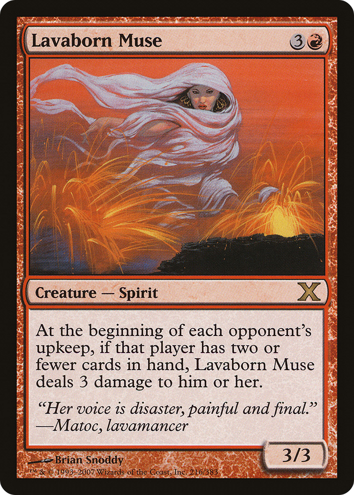 Lavaborn Muse (10E-216) [Tenth Edition] Foil