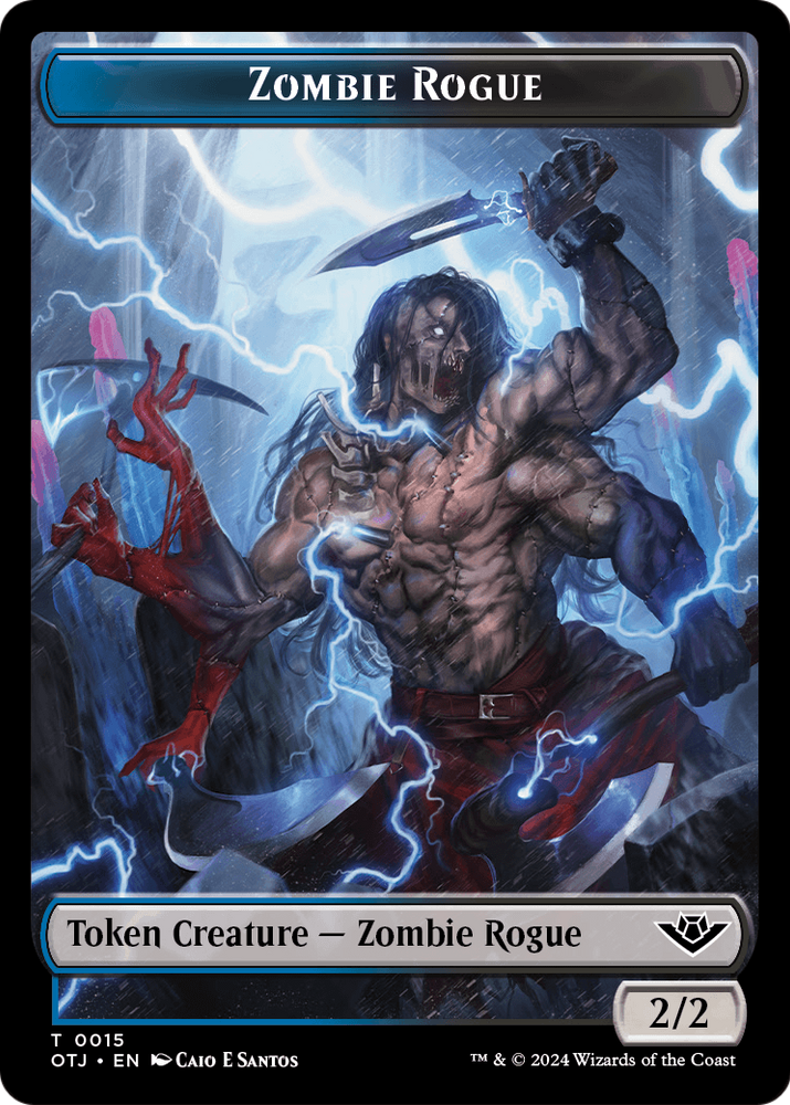 Zombie Rogue (TOTJ-015) [Outlaws of Thunder Junction Tokens] Foil