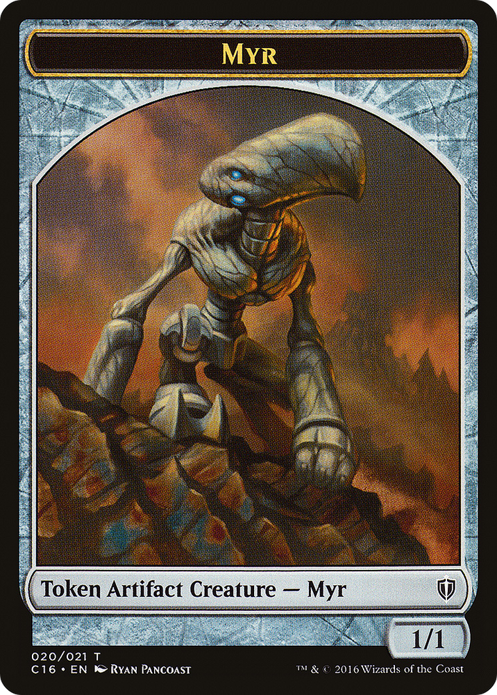 Myr // Bird (002) Double-Sided Token (C16-20 // 2) [Commander 2016 Tokens]