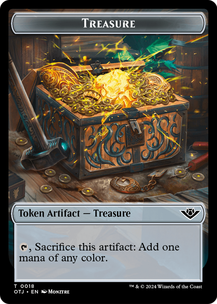 Treasure (TOTJ-018) [Outlaws of Thunder Junction Tokens]