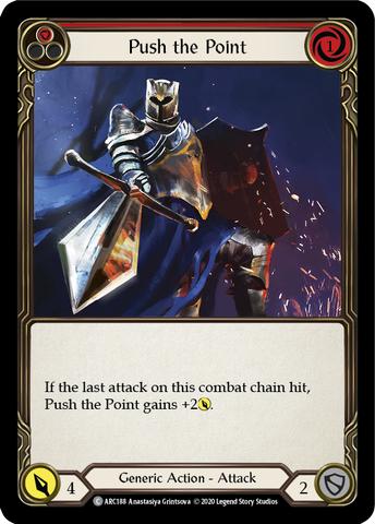 Push the Point (Red) [U-ARC188] (Arcane Rising Unlimited)  Unlimited Rainbow Foil