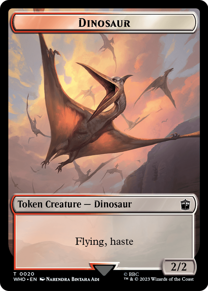 Dinosaur (TWHO-020) [Doctor Who Tokens]