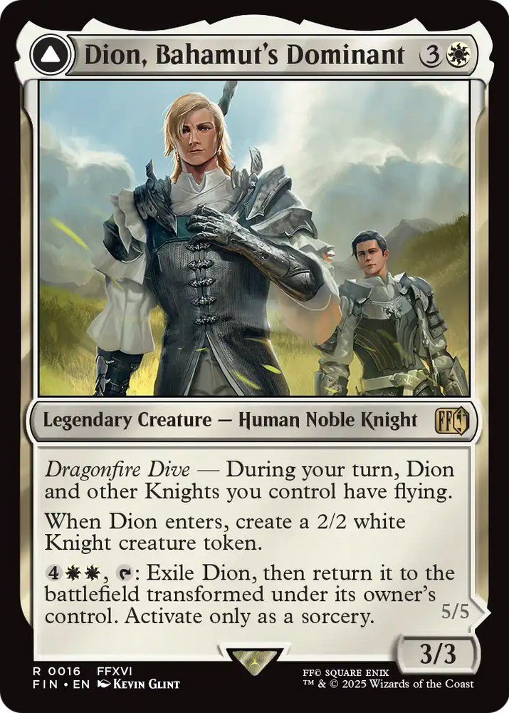 Dion, Bahamut's Dominant // Bahamut, Warden of Light [FINAL FANTASY]