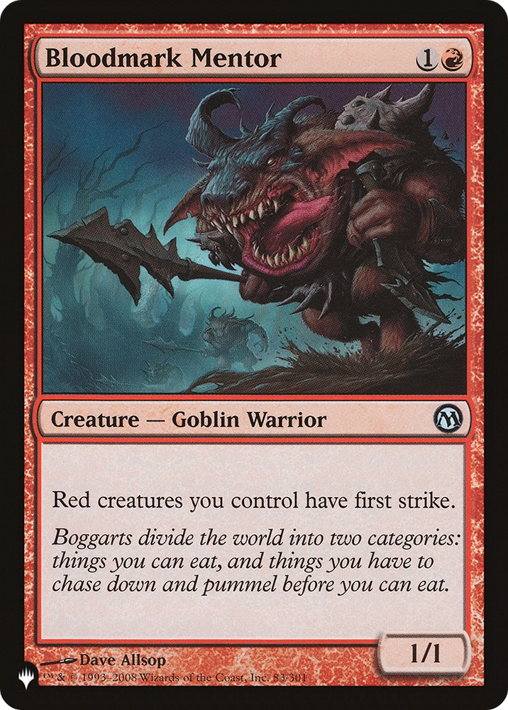 Bloodmark Mentor [The List]