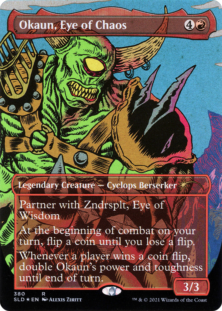 Okaun, Eye of Chaos // Okaun, Eye of Chaos (Borderless) [Secret Lair Drop Series]