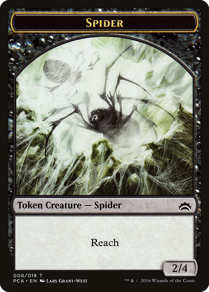 Spider // Saproling Double-sided Token (PCA-8 // 19) [Planechase Anthology Tokens]