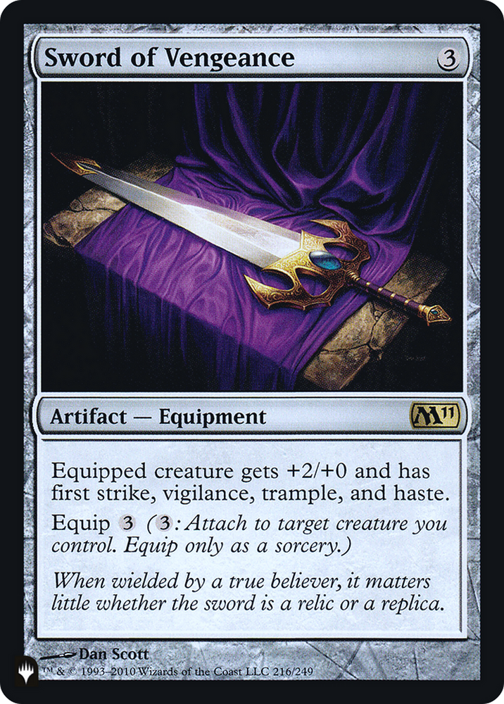 Sword of Vengeance (PLST-M11-216) [The List] Foil