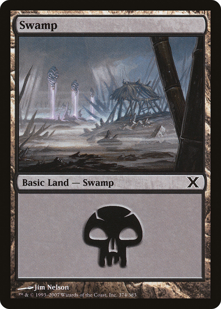 Swamp (10E-374) [Tenth Edition] Foil