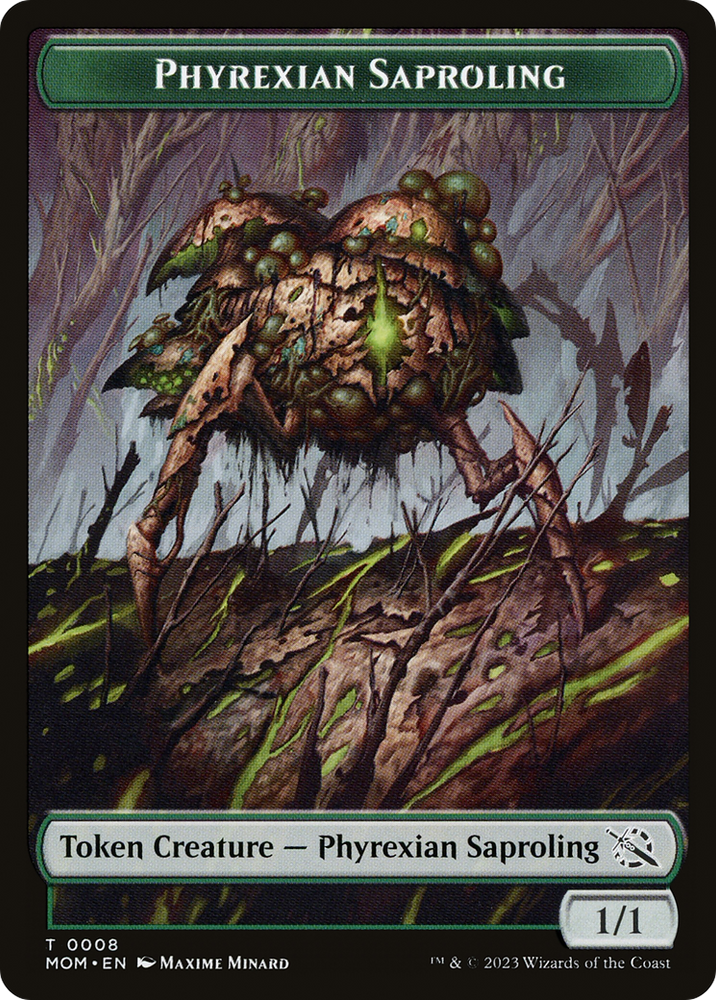 Phyrexian Saproling (TMOM-008) [March of the Machine Tokens] Foil