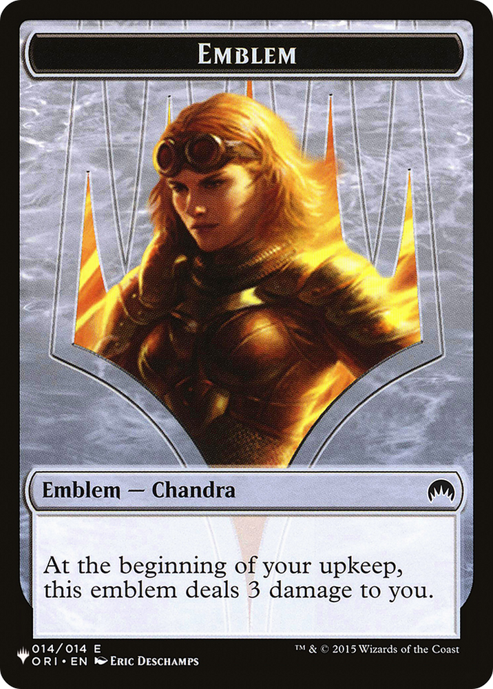 Chandra, Roaring Flame Emblem (PLST-TORI-14) [The List]