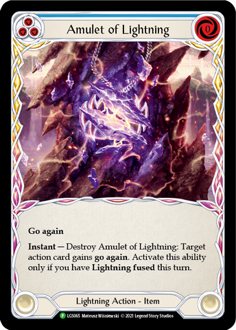 Amulet of Lightning [LGS065] (Promo)  Cold Foil