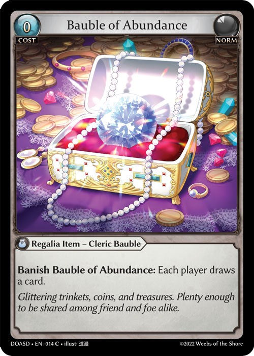 Bauble of Abundance (014) [Dawn of Ashes: Starter Decks]