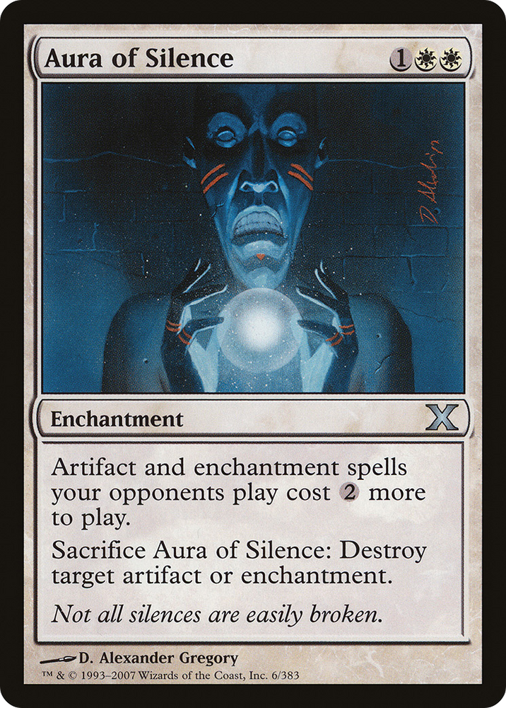 Aura of Silence (10E-006) [Tenth Edition] Foil
