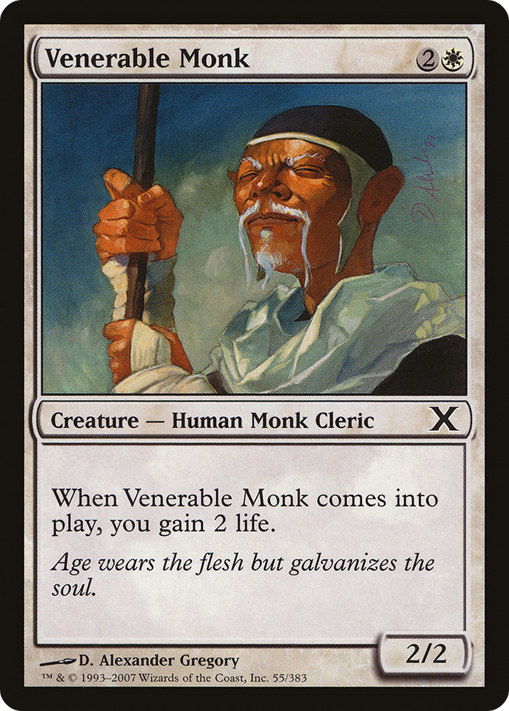 Venerable Monk (10E-055) [Tenth Edition] Foil