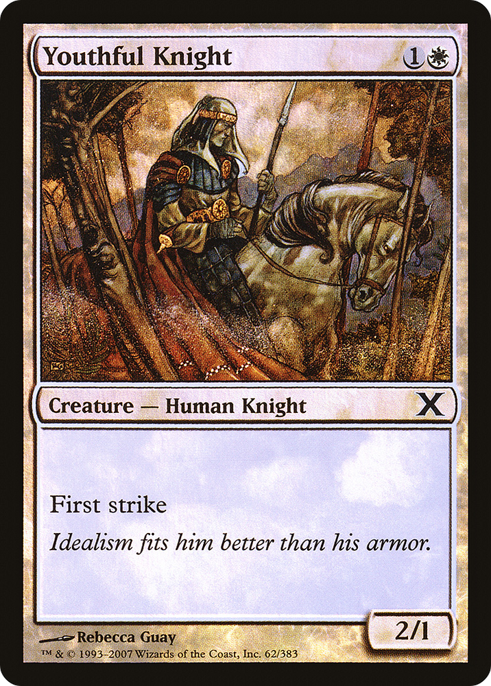 Youthful Knight (10E-62★) [Tenth Edition] Foil