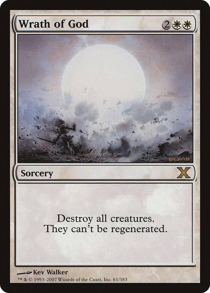 Wrath of God (10E-061) [Tenth Edition] Foil