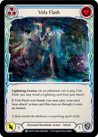 Vela Flash (Blue) [ELE078] (Tales of Aria)  1st Edition Normal