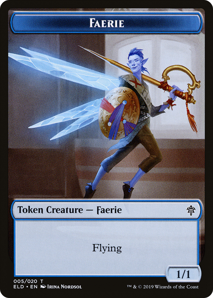 Faerie (TELD-005) [Throne of Eldraine Tokens] Foil