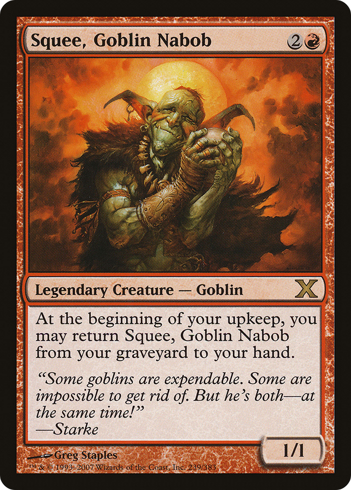 Squee, Goblin Nabob (10E-239) [Tenth Edition] Foil