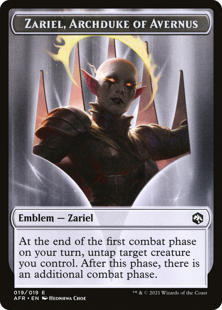Zariel, Archduke of Avernus Emblem (TAFR-019) [Adventures in the Forgotten Realms Tokens]
