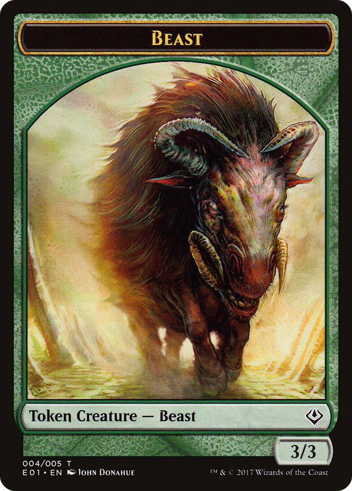 Beast (004) // Soldier Double-sided Token (AC2-4 // 1) [Archenemy: Nicol Bolas Tokens]