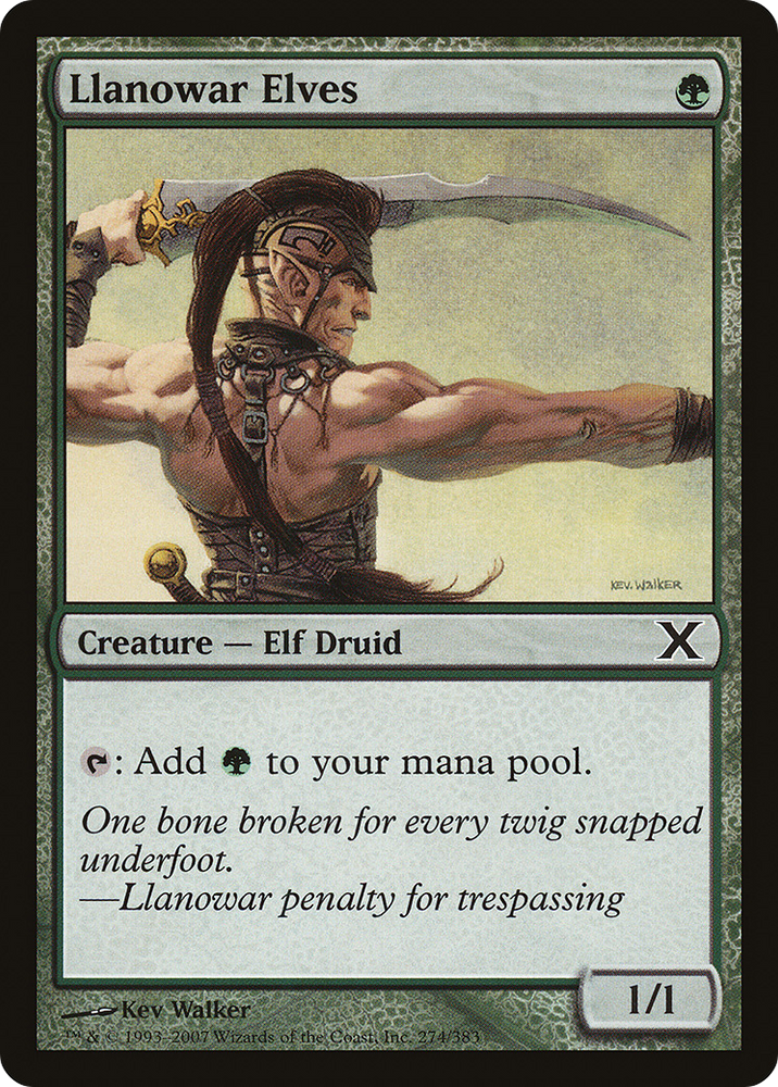 Llanowar Elves (10E-274) [Tenth Edition] Foil