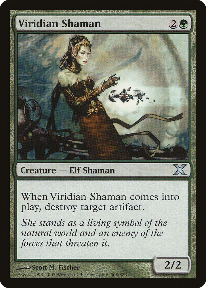 Viridian Shaman (10E-308) [Tenth Edition] Foil