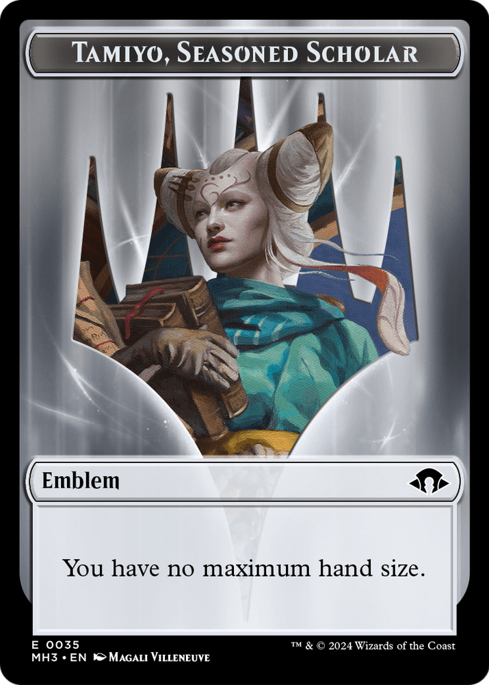 Tamiyo, Seasoned Scholar Emblem (TMH3-035) [Modern Horizons 3 Tokens] Foil