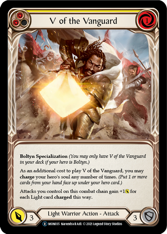 V of the Vanguard [U-MON035-RF] (Monarch Unlimited)  Unlimited Rainbow Foil