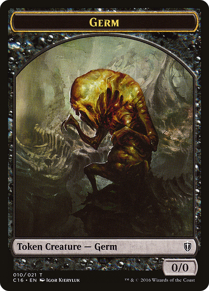 Germ // Spirit (006) Double-Sided Token (C16-10 // 6) [Commander 2016 Tokens]