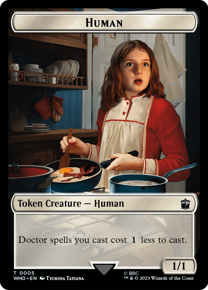 Human (TWHO-005) [Doctor Who Tokens] Foil