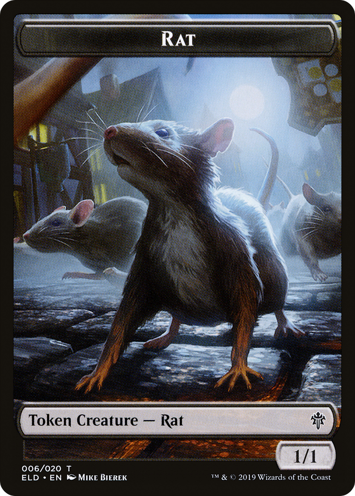 Rat (TELD-006) [Throne of Eldraine Tokens] Foil
