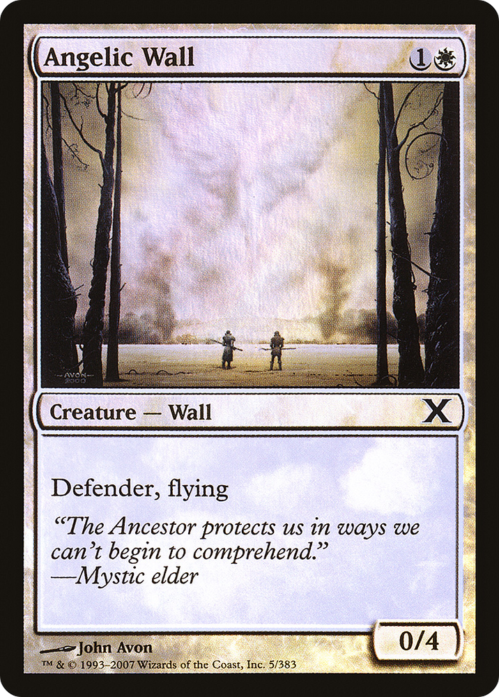 Angelic Wall (10E-05★) [Tenth Edition] Foil