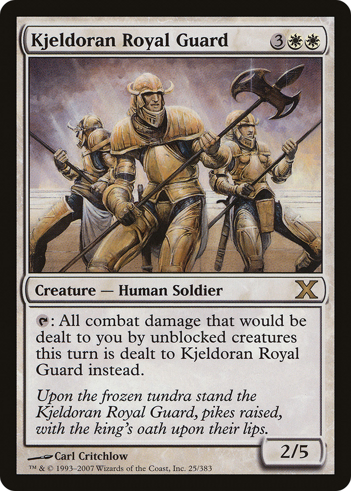 Kjeldoran Royal Guard (10E-025) [Tenth Edition] Foil