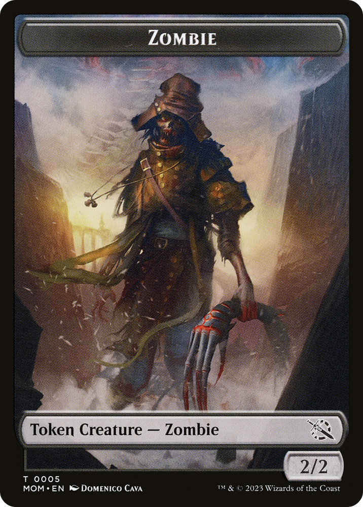 Zombie (TMOM-005) [March of the Machine Tokens] Foil