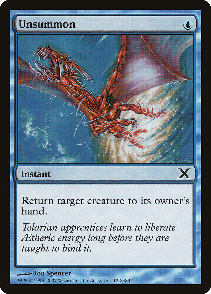 Unsummon (10E-122) [Tenth Edition]