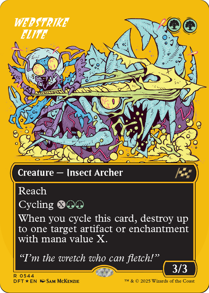 Webstrike Elite (Borderless) (First-Place Foil) [Aetherdrift]