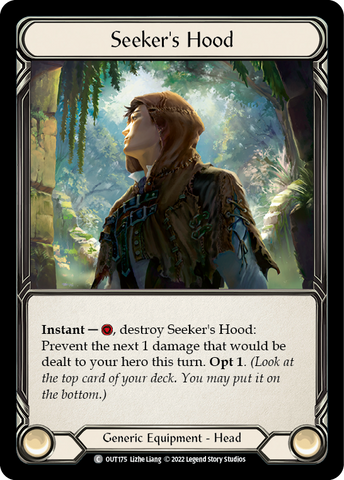 Seeker's Hood [OUT175] (Outsiders)  Rainbow Foil