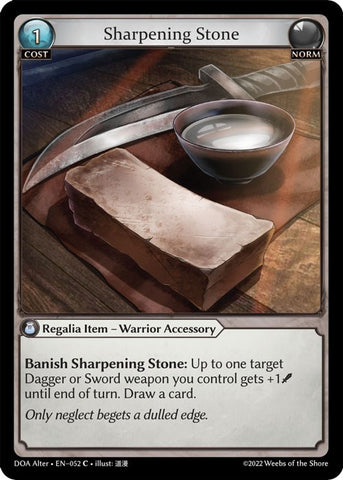 Sharpening Stone (052) [Dawn of Ashes: Alter Edition]