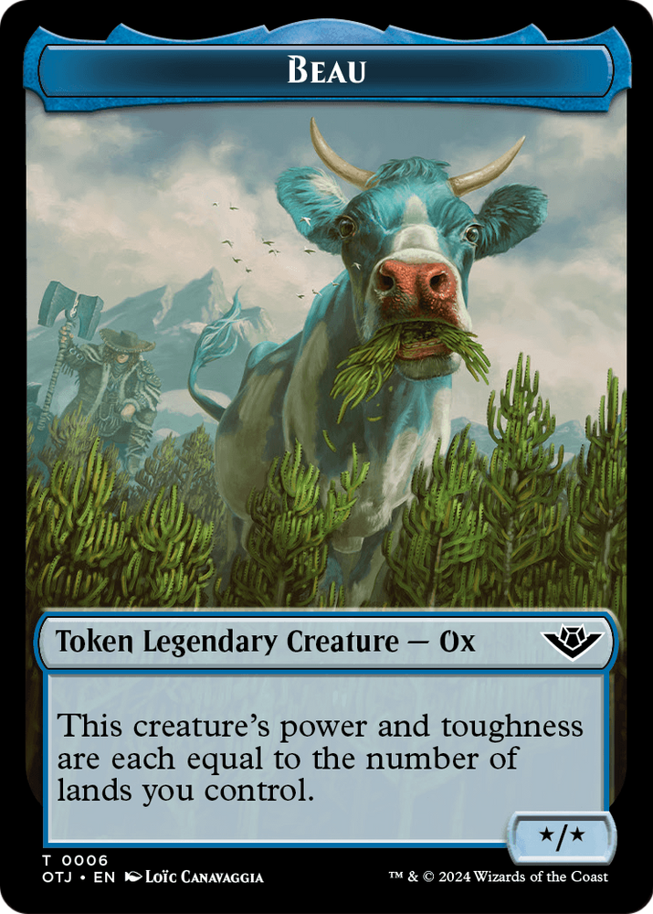 Beau (TOTJ-006) [Outlaws of Thunder Junction Tokens] Foil