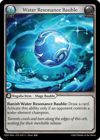 Water Resonance Bauble (059) [Dawn of Ashes: Alter Edition]