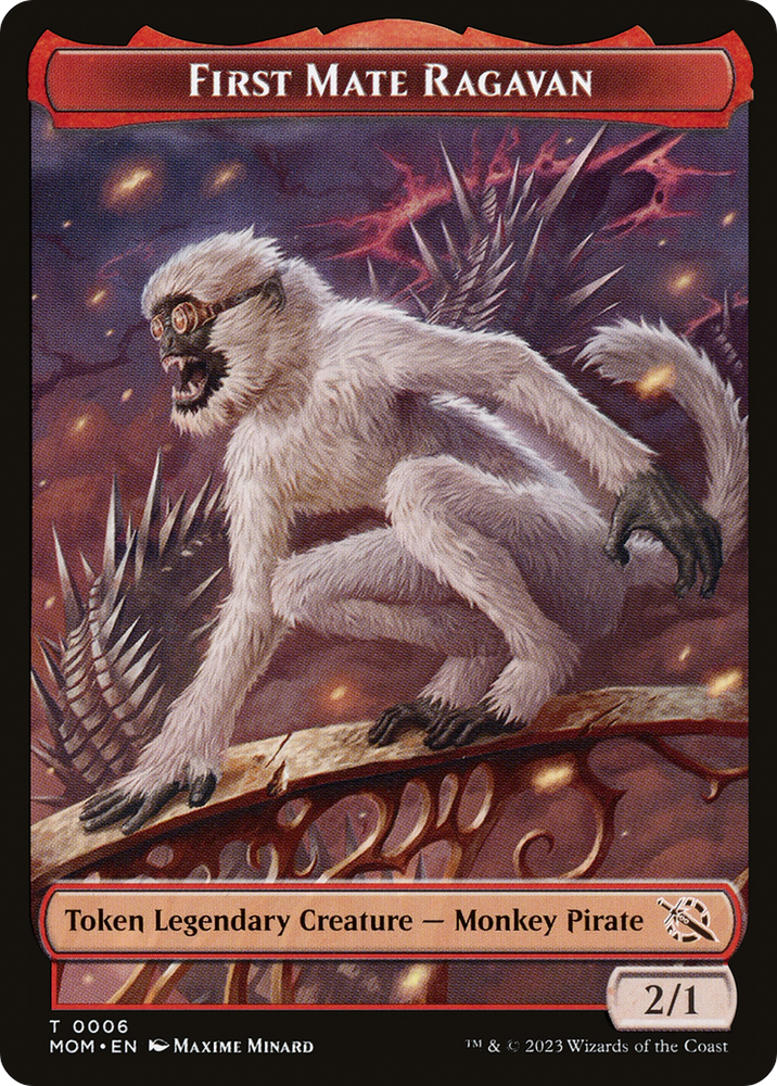 First Mate Ragavan (TMOM-006) [March of the Machine Tokens] Foil
