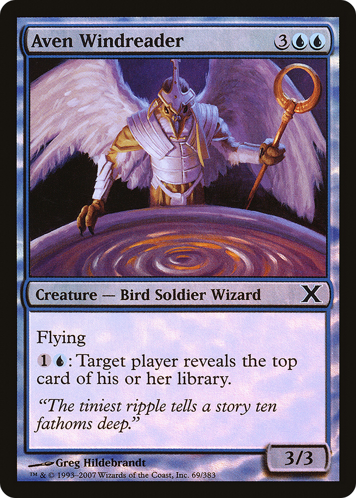 Aven Windreader (10E-69★) [Tenth Edition] Foil